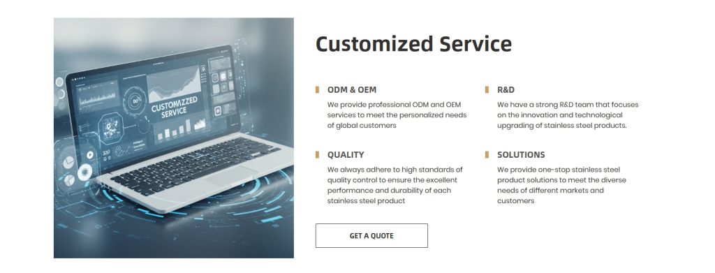 Customized Service.
