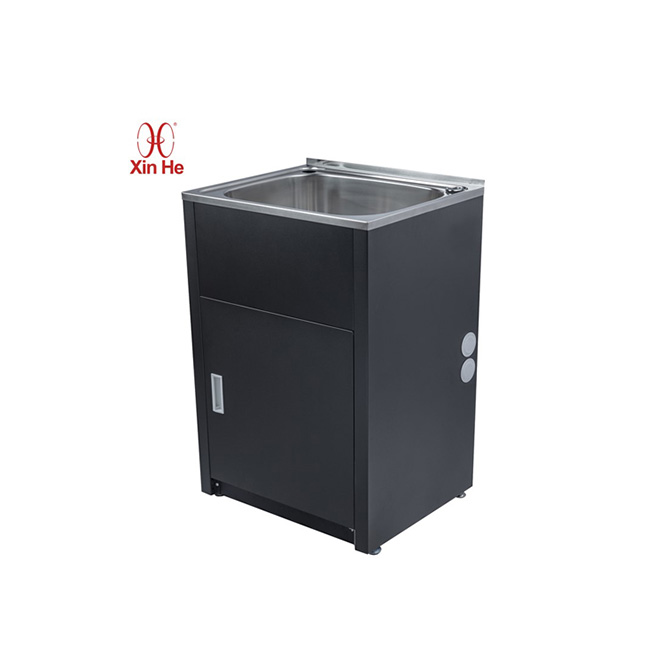 45L single bowl sink laundry cabinet made of 304 316 stainless steel by xinhe