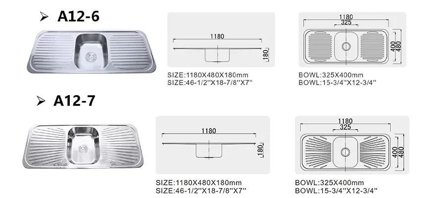 304 stainless steel topmount single bowl kitchen sink