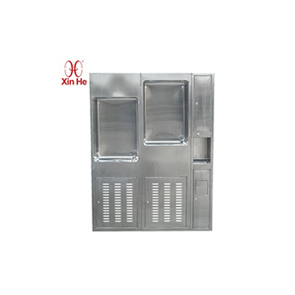 Wall mounted drinking fountain with bottle filler, perfect for restroom or utility room sink areas