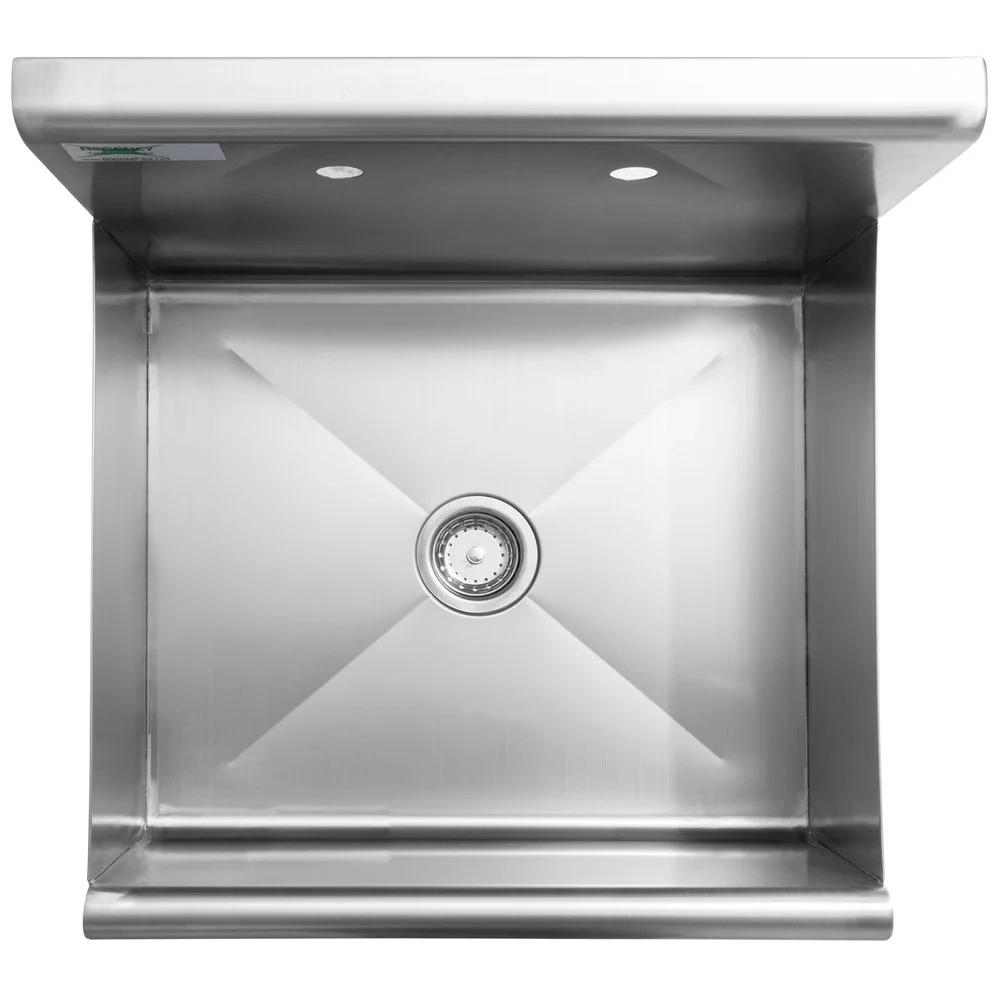 Freestanding stainless steel sink