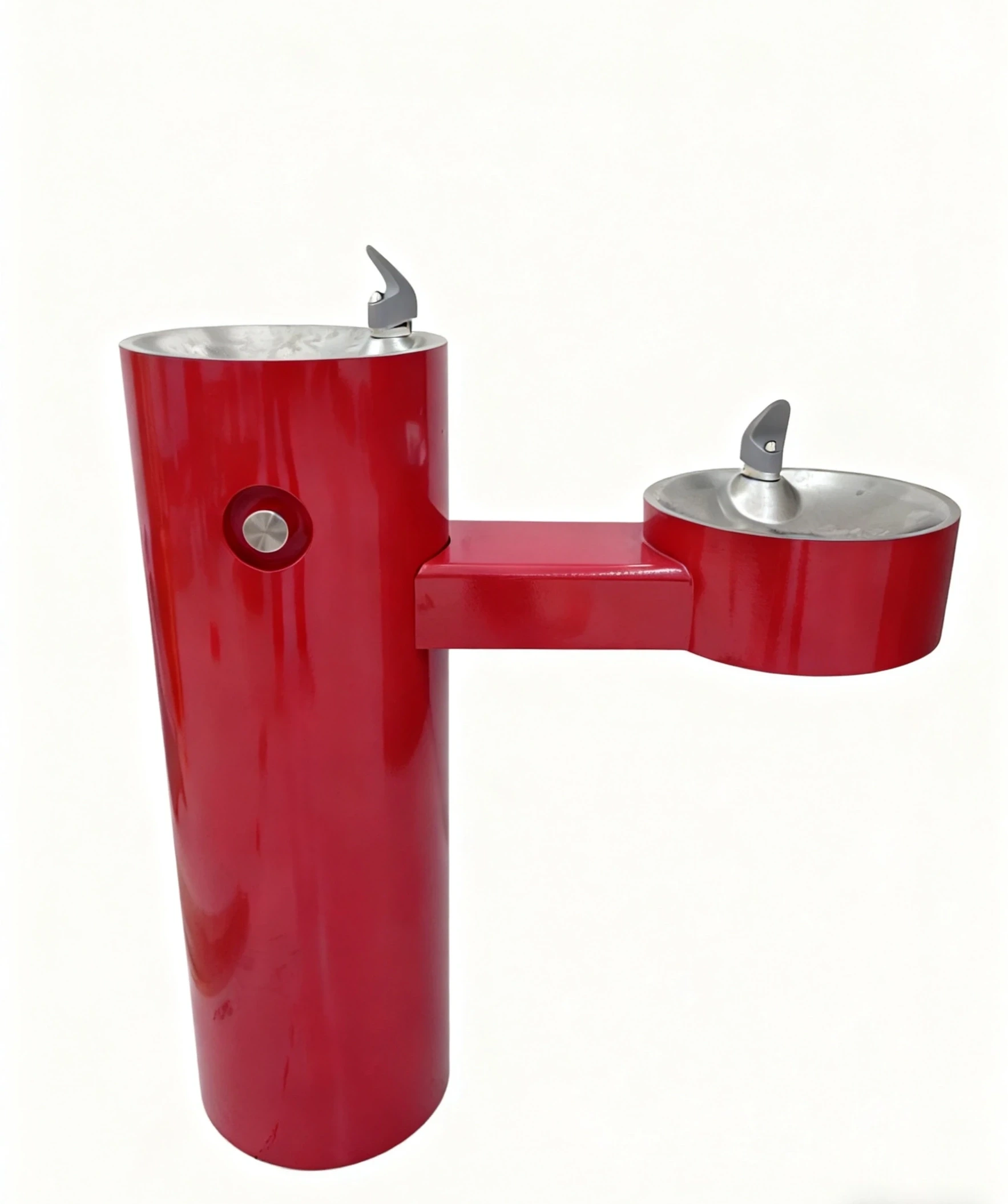 Drinking fountain dual bubbler