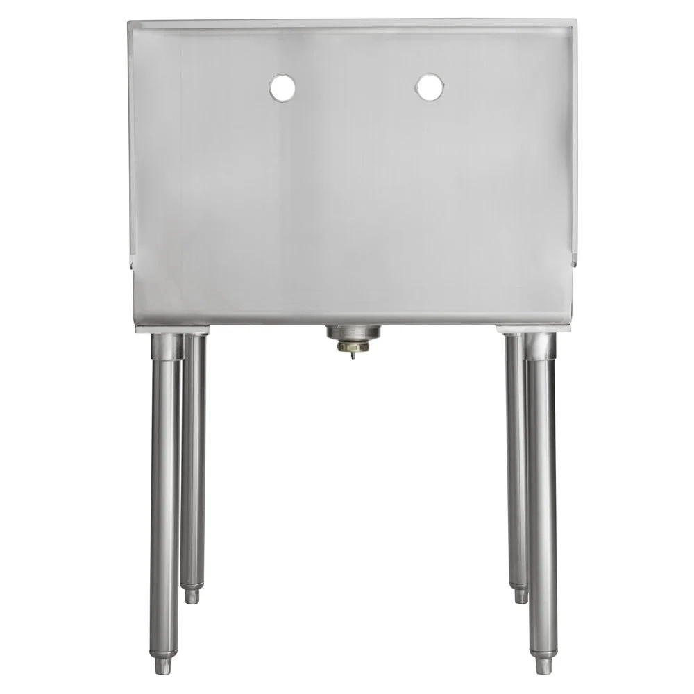 Commercial kitchen sink with legs