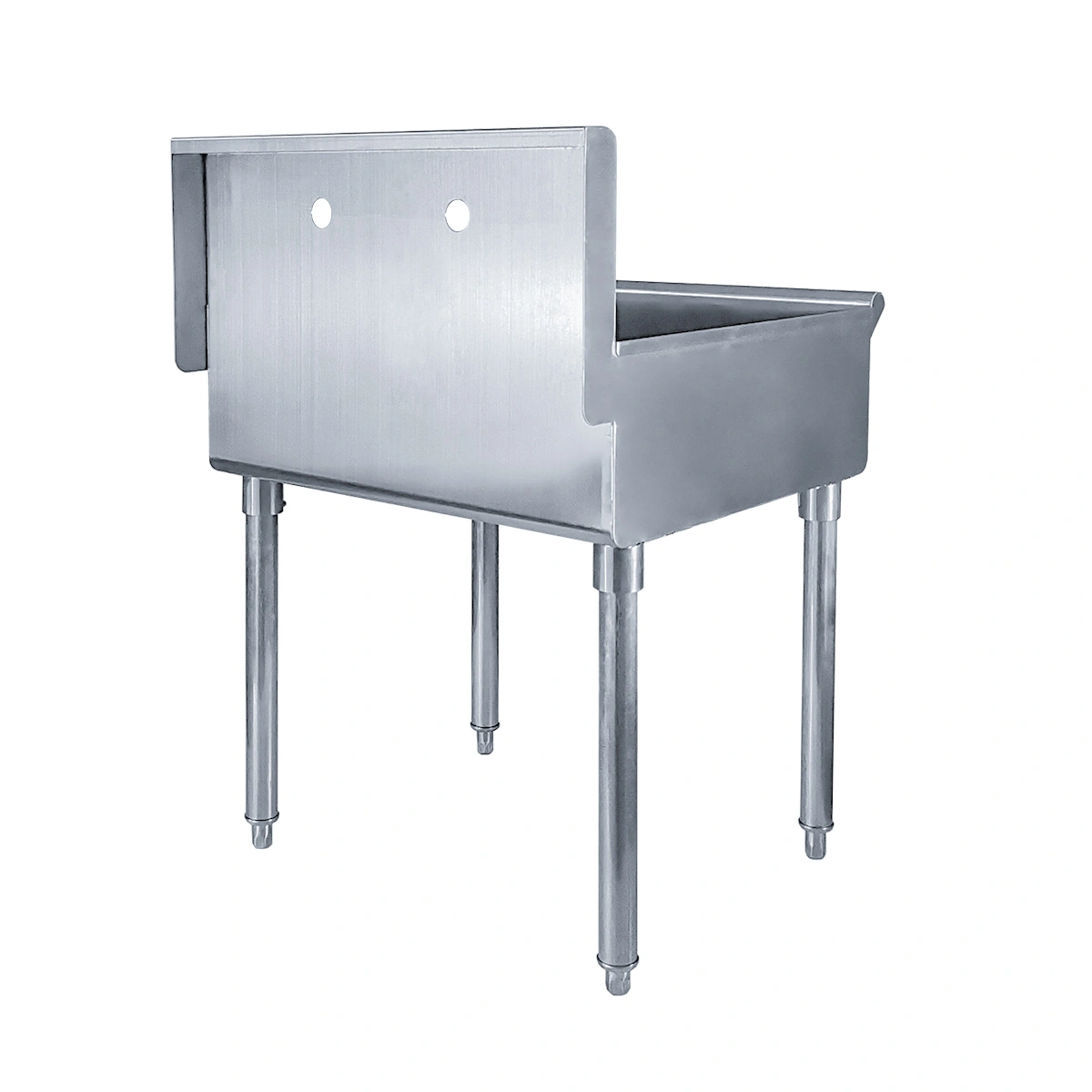 Stainless steel sink with legs
