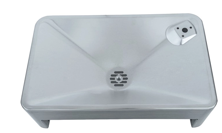 Stainless steel wall mounted drinking fountain unit