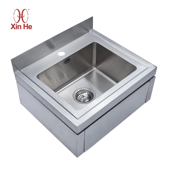 Portable stainless laundry sink designed for singles, providing durability and space-saving convenience in small homes