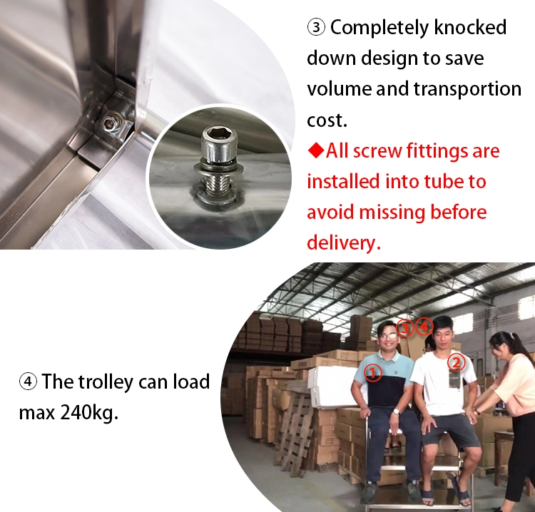 Flat pack trolley assembly design