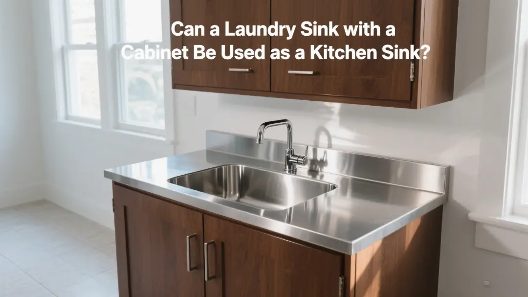 Can a Laundry Sink with a Cabinet Be Used as a Kitchen Sink