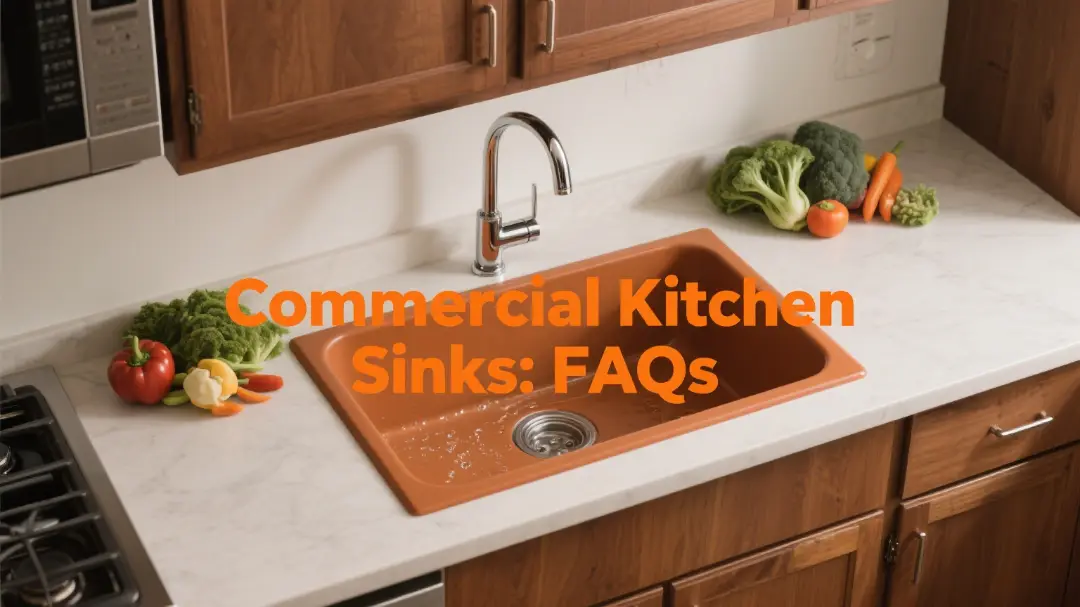 Commercial kitchen sinks