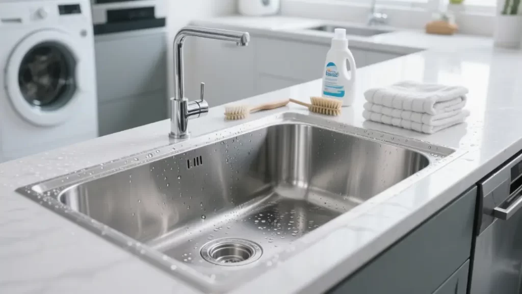 Stainless steel utility sink ideal for laundry & kitchen use