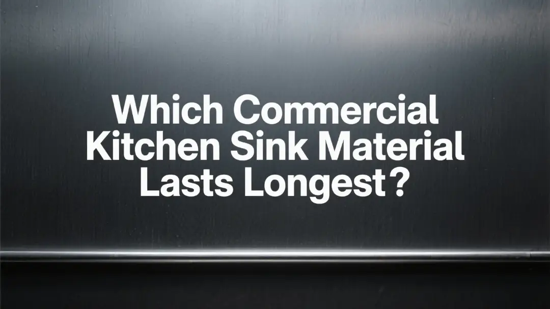 Commercial kitchen sink material