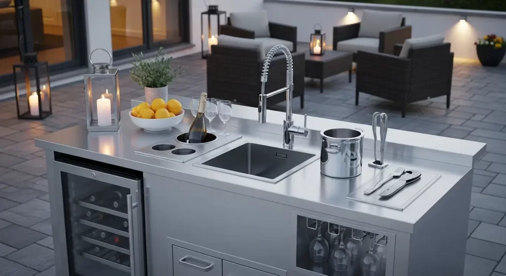 outdoor sink prep station for home