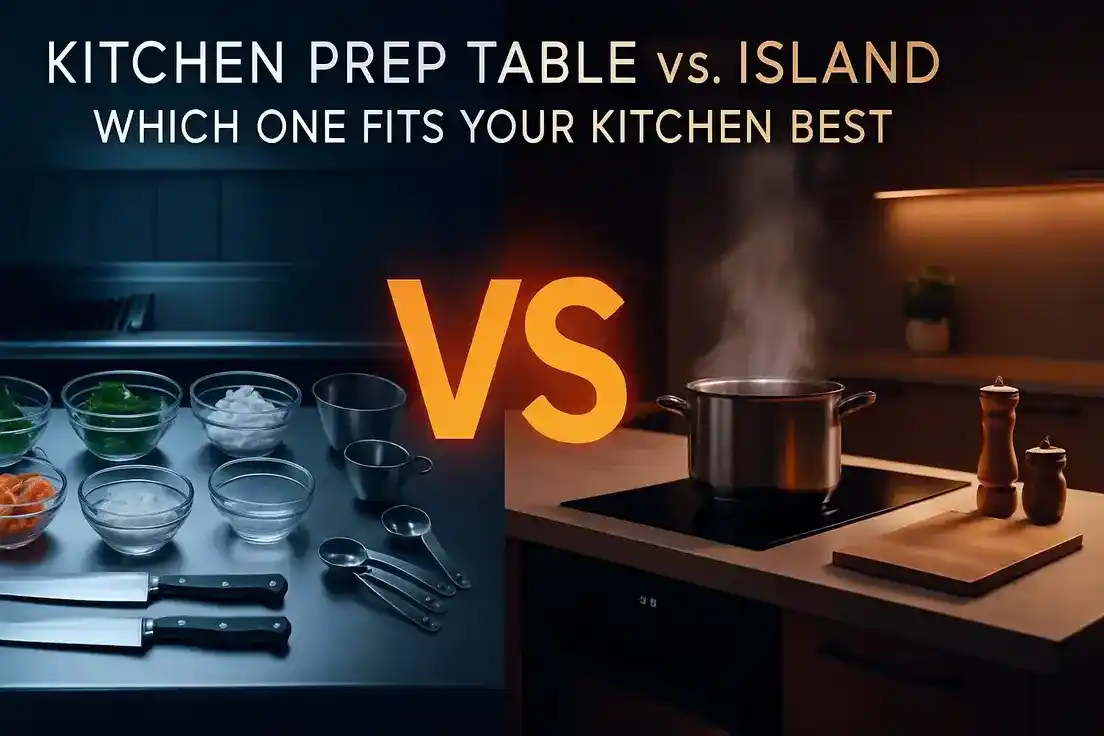 Kitchen Prep Table vs. Island: Which Fits Your Kitchen Best - XinHe