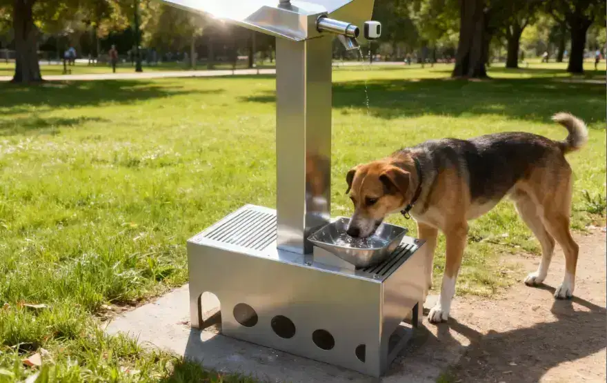 stainless drinkers for dog-friendly spaces