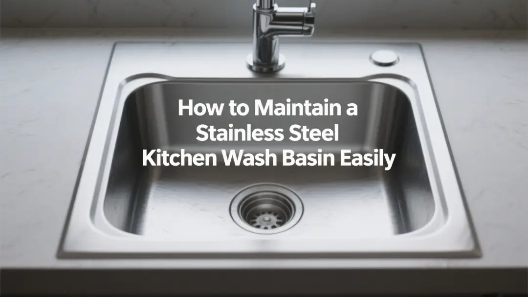 Easy care tips for stainless kitchen wash basins