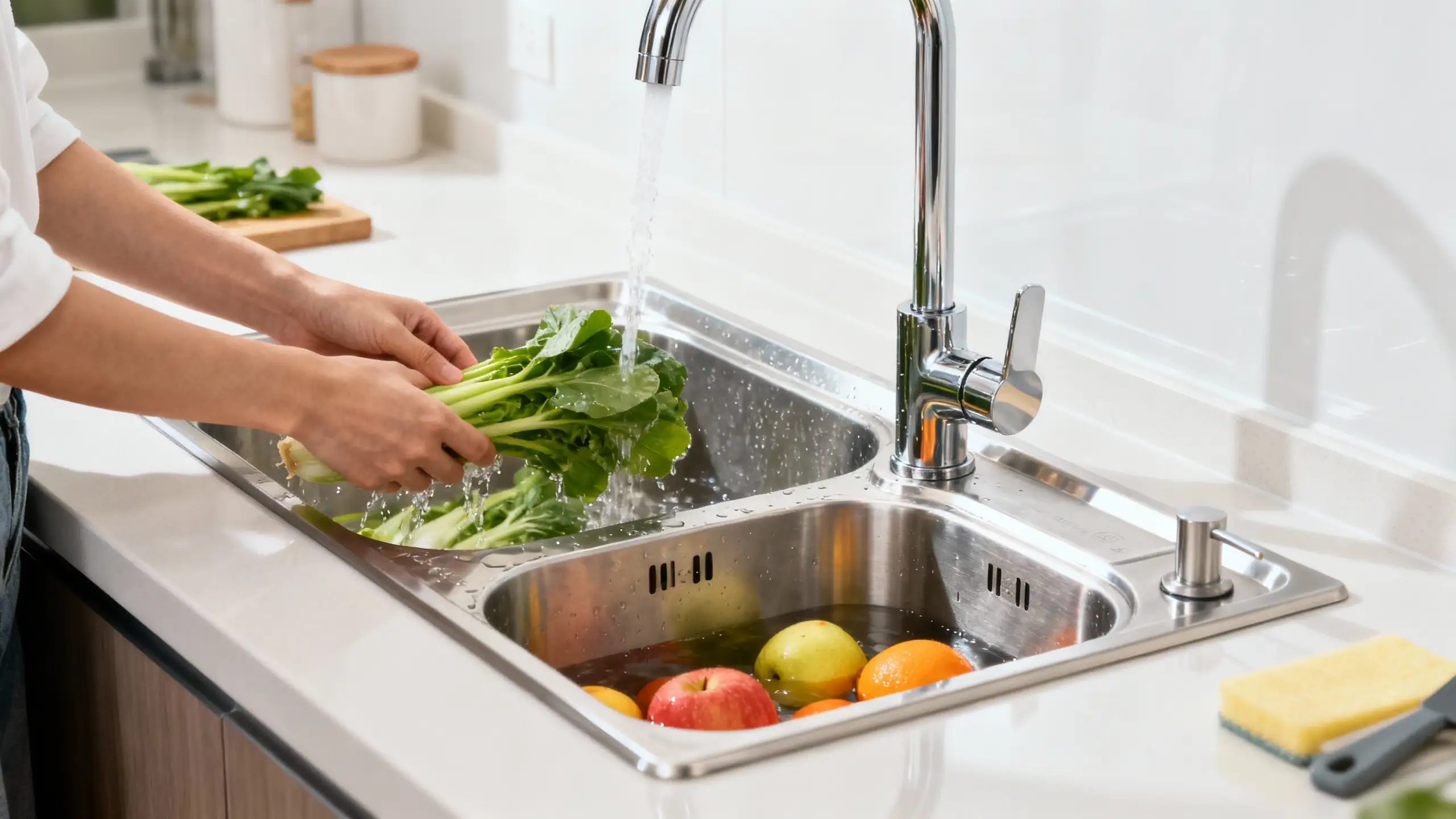 Commercial sink for cleaning tools
