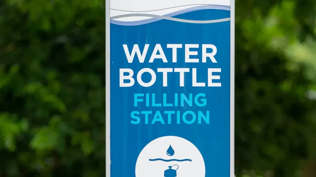 Water bottle filler station overview