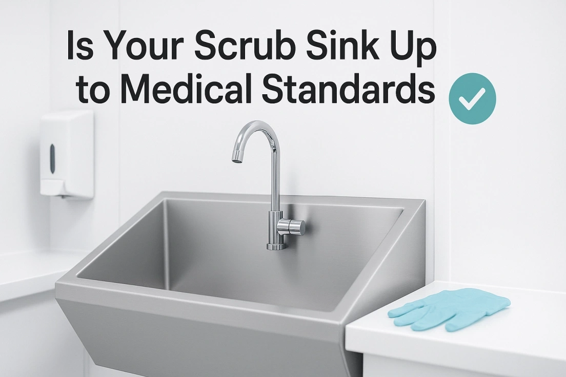 Compliant medical scrub sink by xinhe