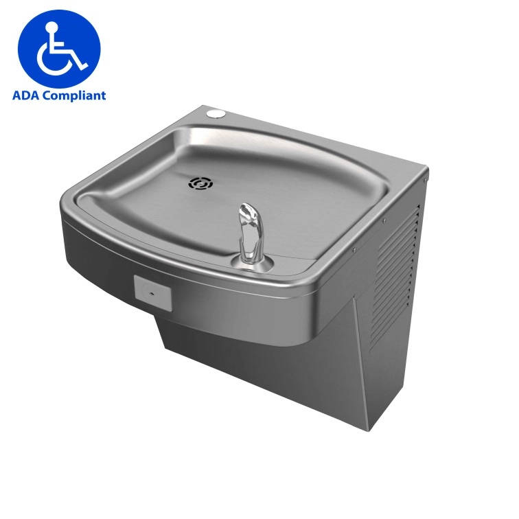 Ada compliant stainless steel water fountain unit