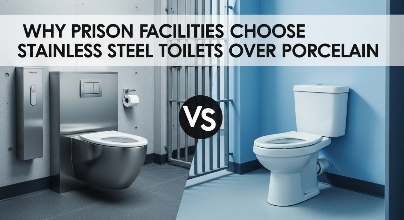 Stainless steel toilets over porcelain