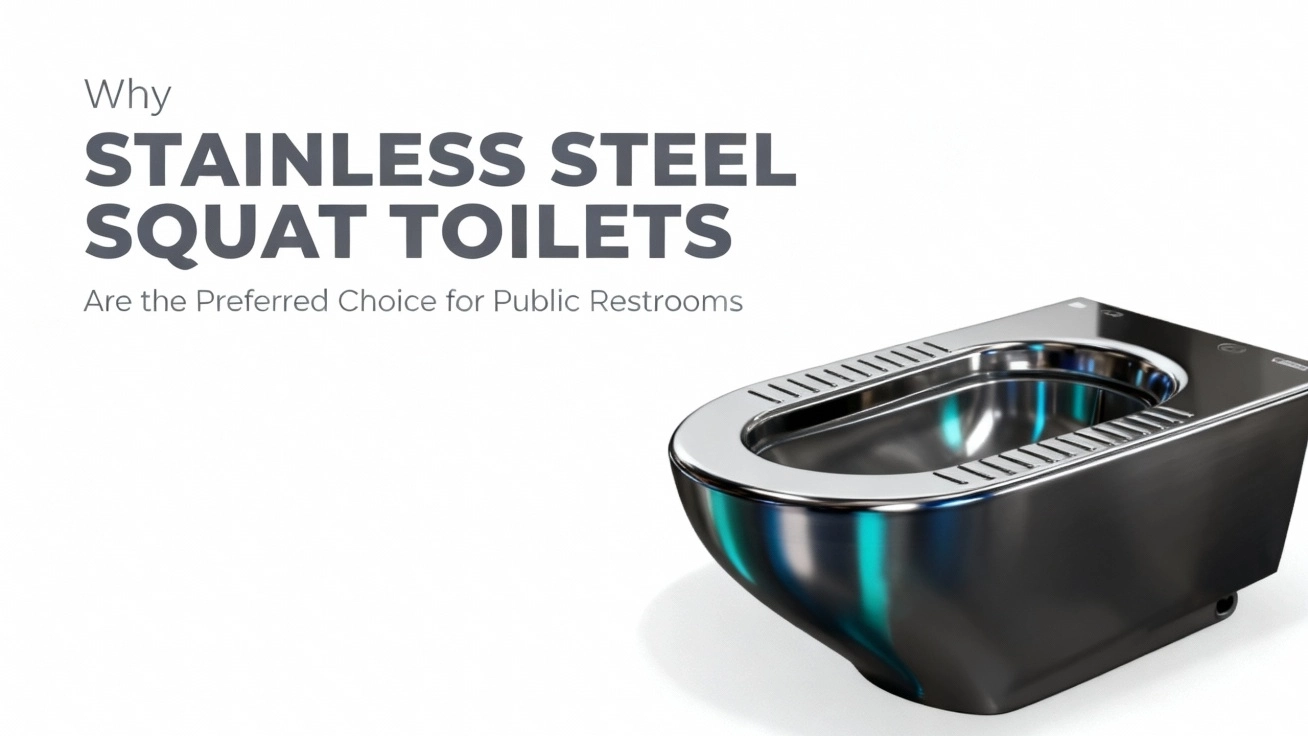 Stainless steel squat toilets for public restrooms