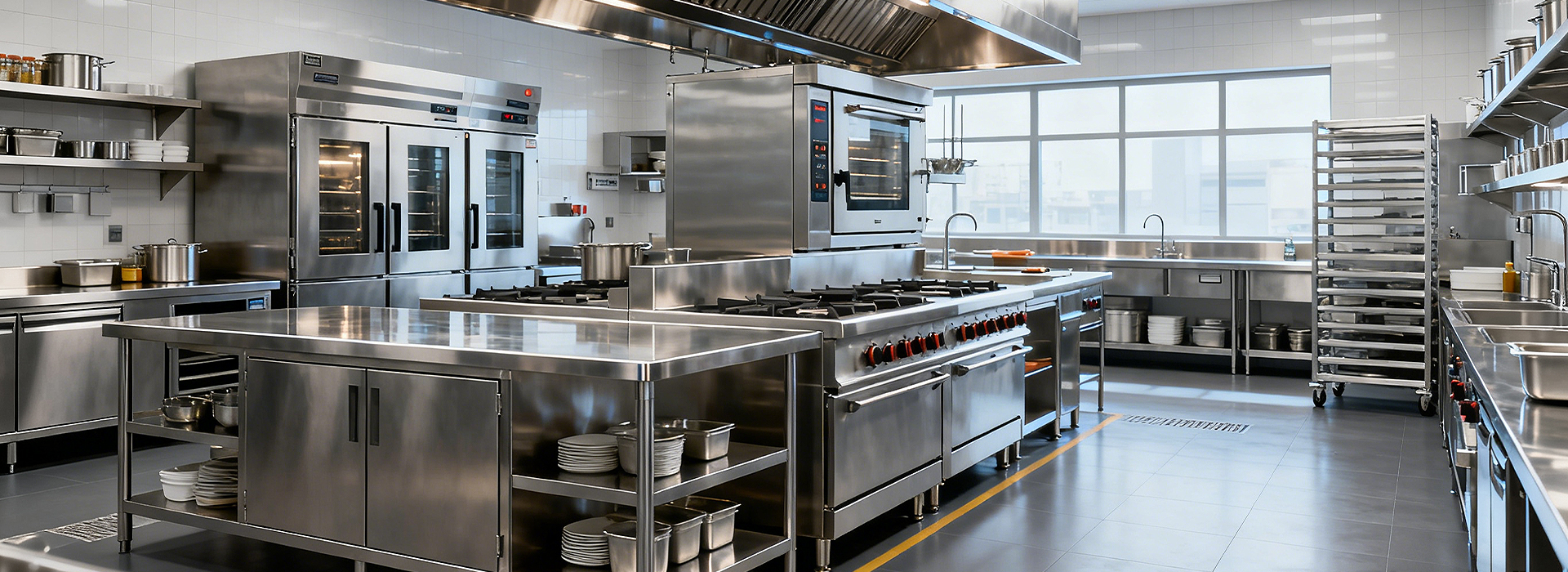 Professional restaurant kitchen equipment