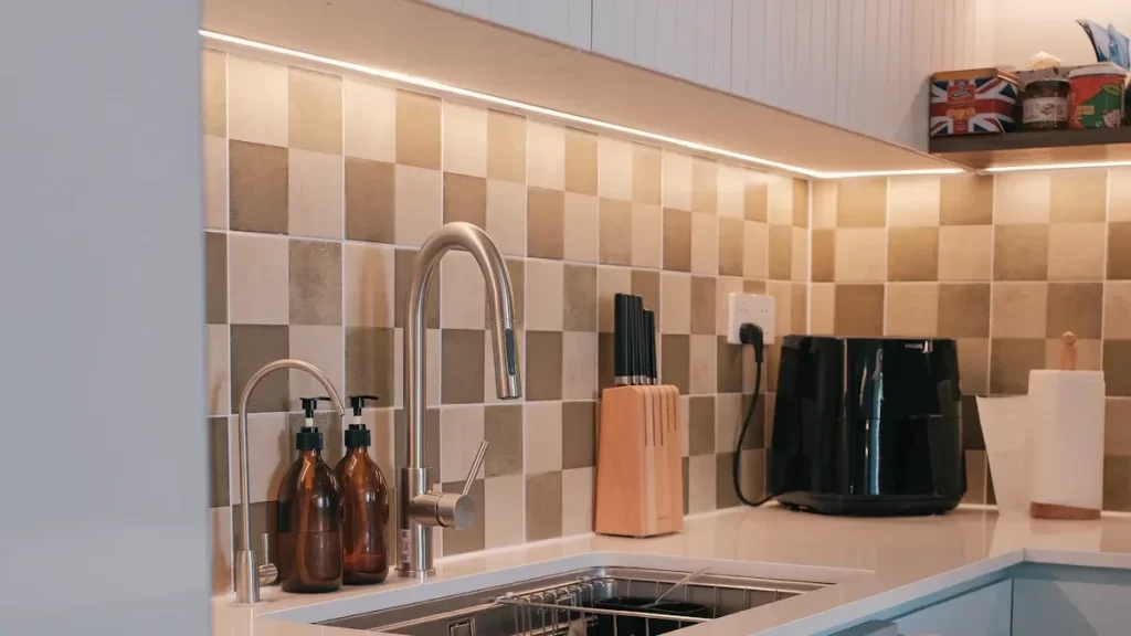 Functional double bowl kitchen sink