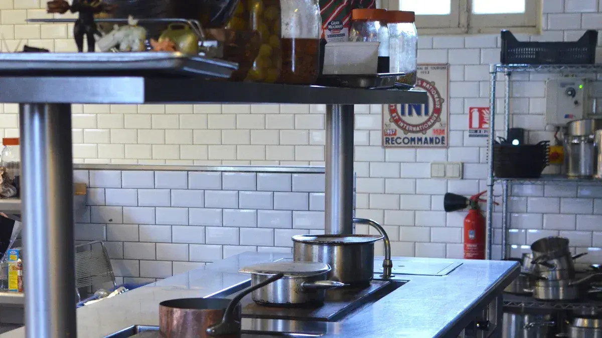 Kitchen work table stainless advantages