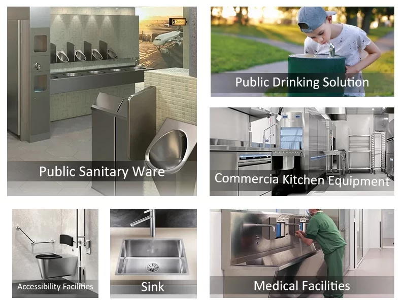 Commercial different business solutions including one piece or two piece toilet