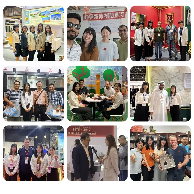 Toilet with sink on top exhibition team scene