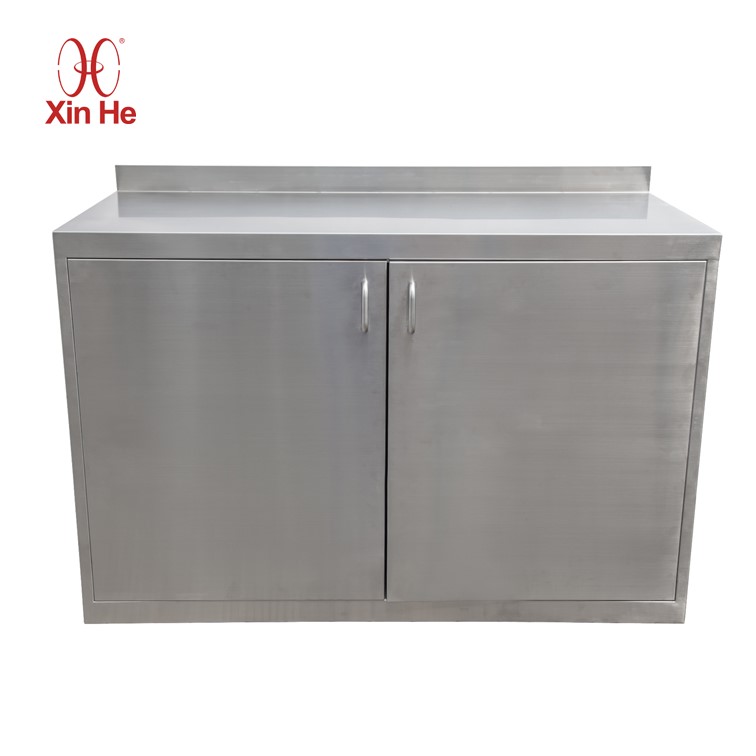 Custom 304 stainless steel base cabinet for chemical storage in labs or hospitals