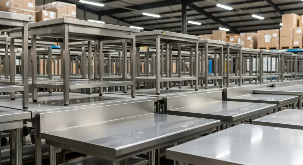 Xinhe mass-produces a wide variety of high-quality stainless steel tables to meet the specific requirements of major commercial customers