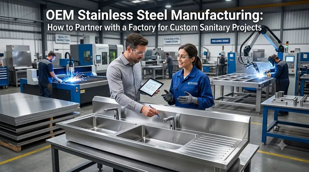 Partnering with a reliable Stainless Steel Sink Manufacturer for custom OEM commercial fixtures